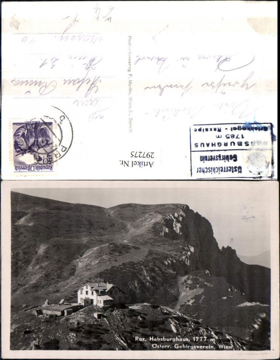 297275,Rax Habsburghaus Berghütte b. Hirschwang Schwarzau