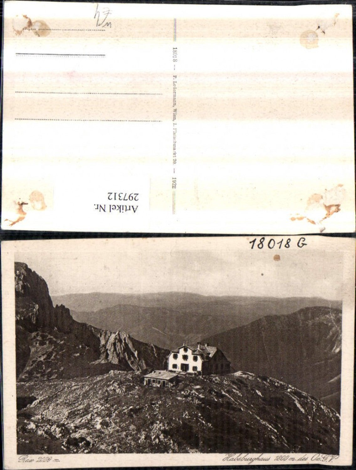 297312,Rax Habsburghaus Berghütte Bergkulisse b. Hirschwang Schwarzau