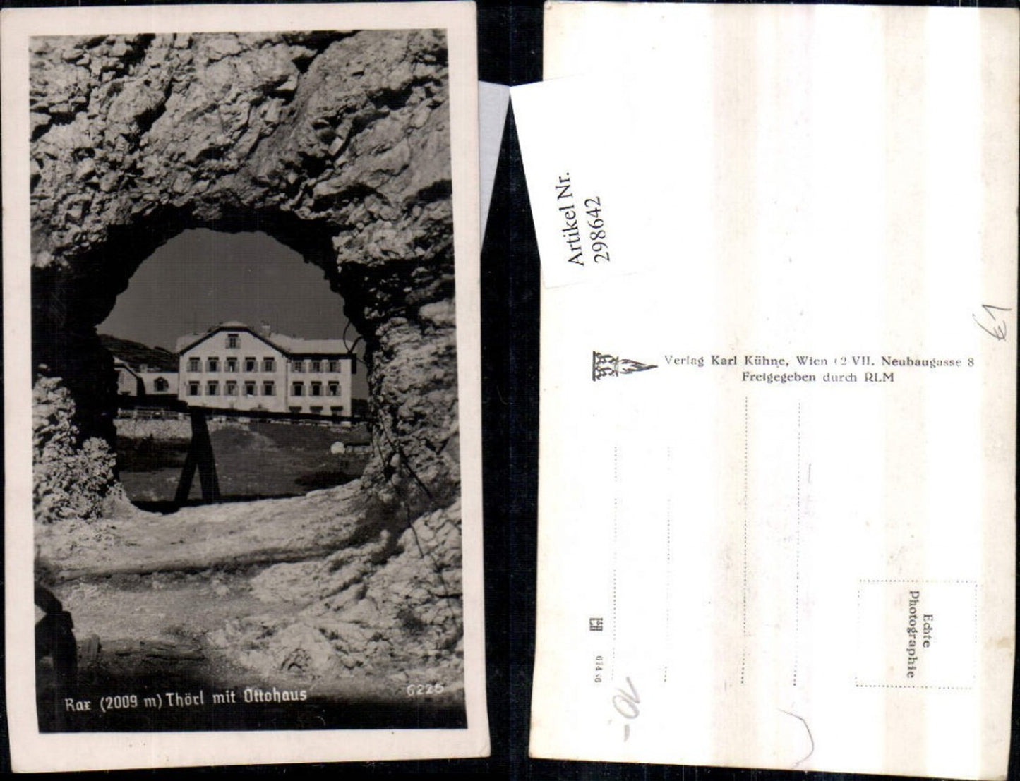298642,Rax Thörl Törl Durchblick m. Ottohaus Berghütte b. Reichenau