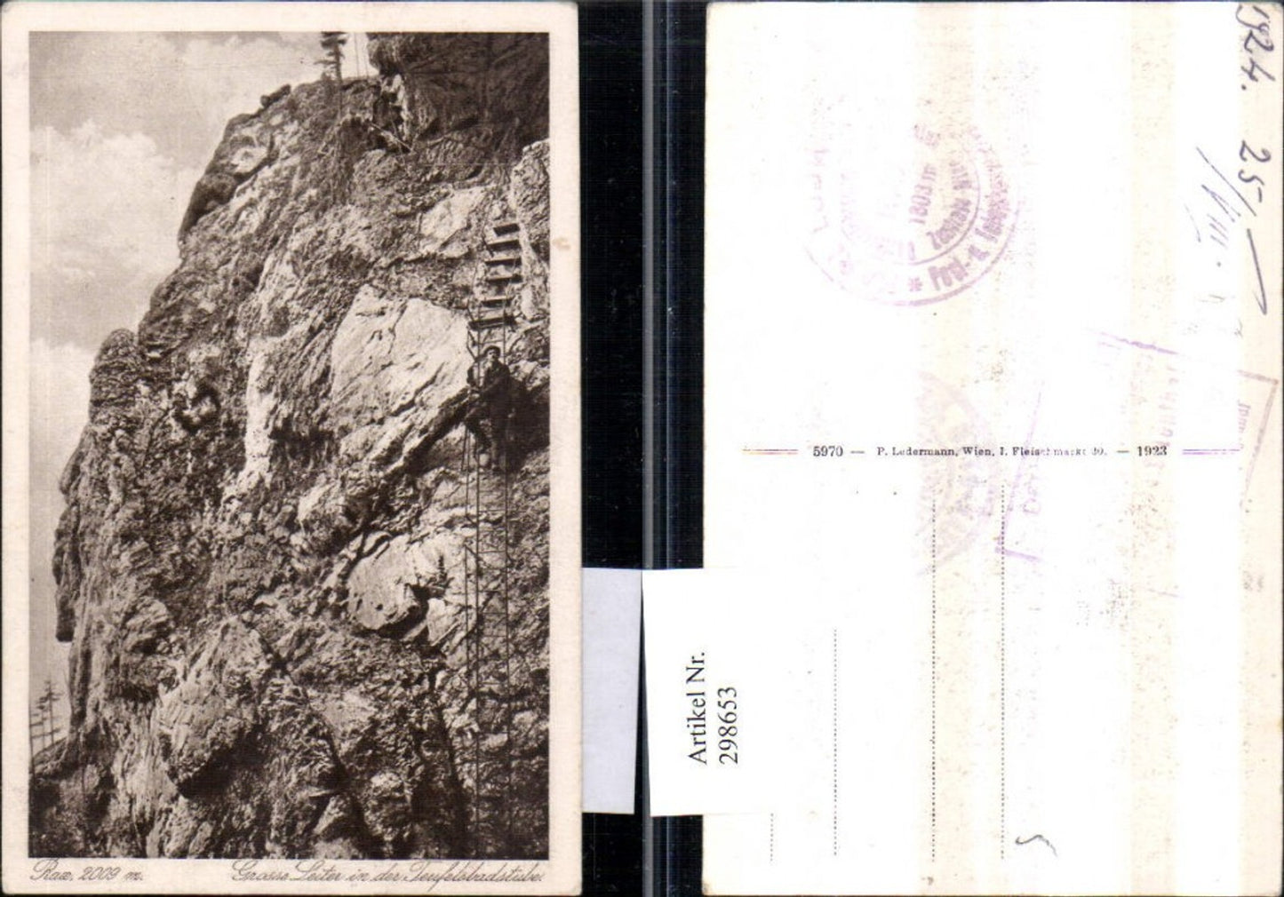 298653,Rax Große Leiter in d. Teufelsbadstube b. Reichenau