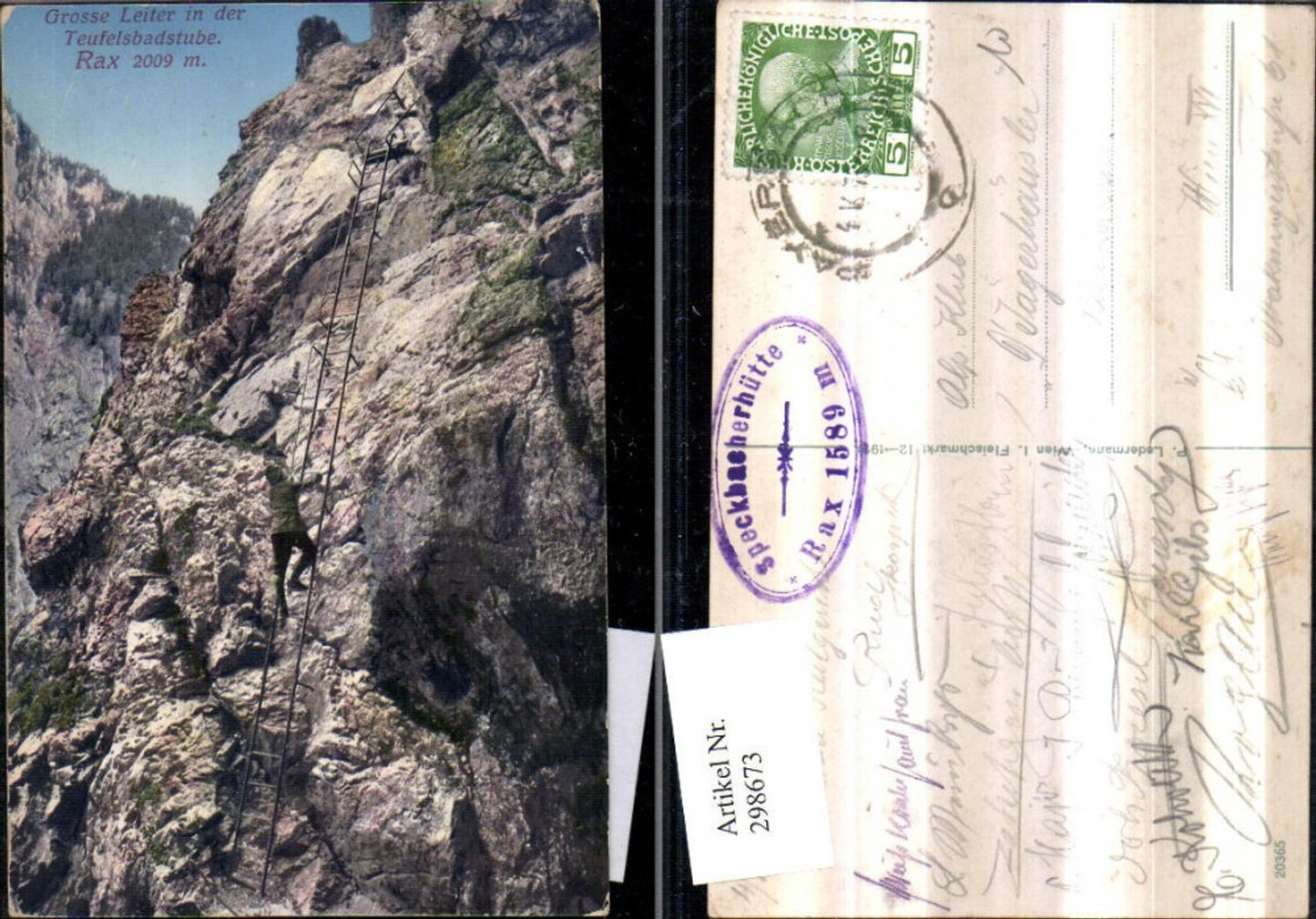 298673,Rax Teufelsbadstube b. Reichenau Große Leiter Bergsteiger