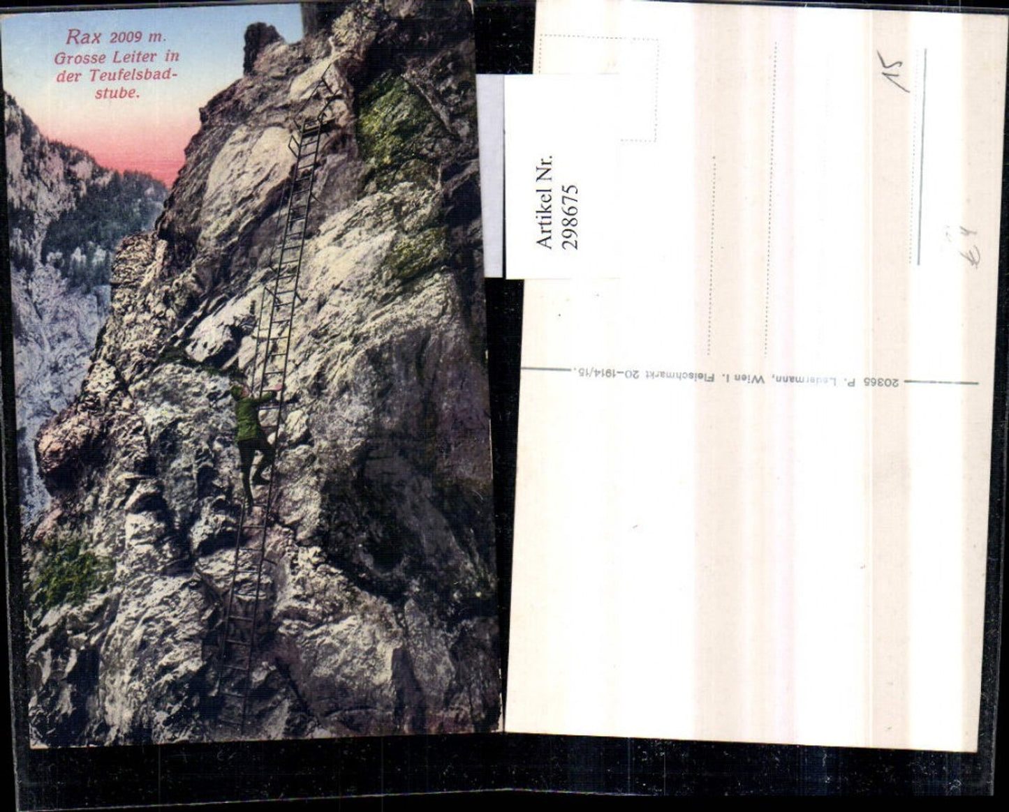 298675,Rax Teufelsbadstube b. Reichenau Große Leiter Bergsteiger