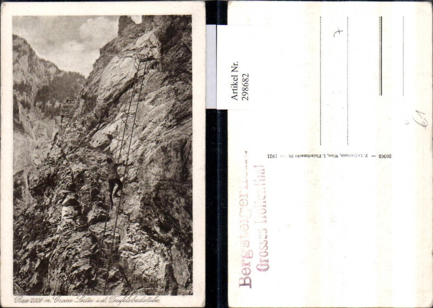 298682, Rax Teufelsbadstube near Reichenau, Great Ladder, Mountaineers