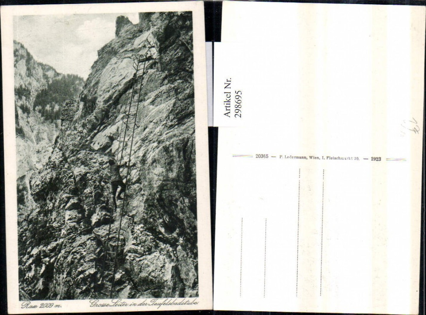 298695,Rax Teufelsbadstube b. Reichenau Große Leiter Bergsteiger