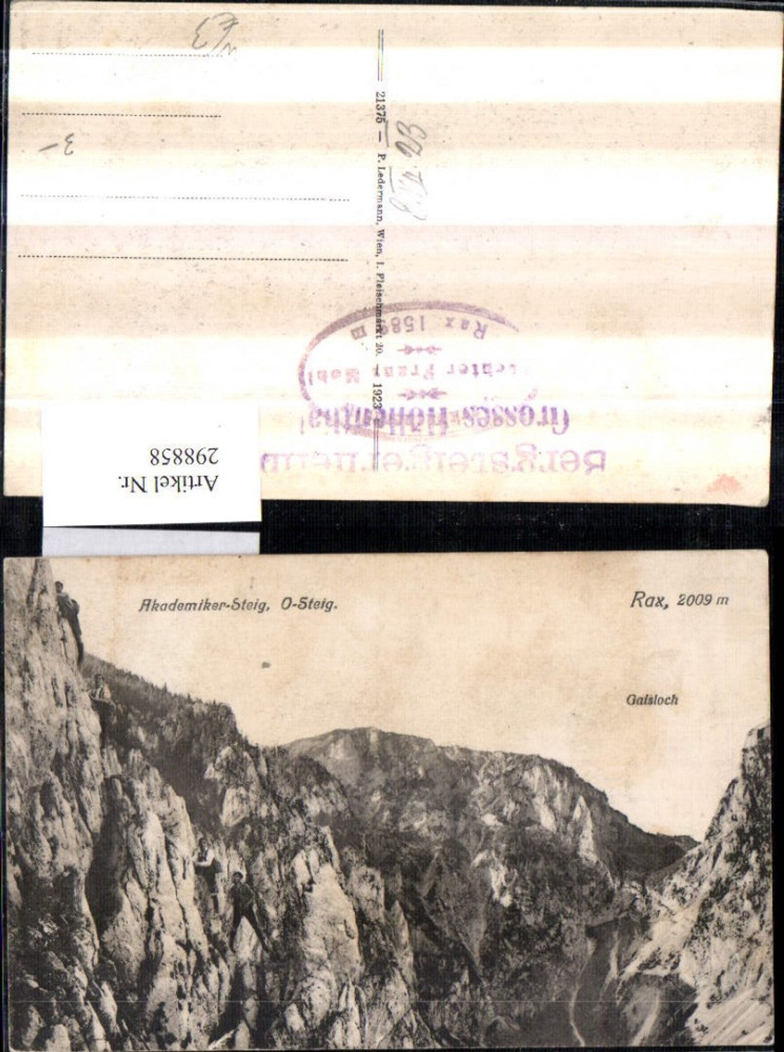 298858,Rax Akademiker-Steig Gaisloch Bergkulisse b. Schwarzau Reichenau