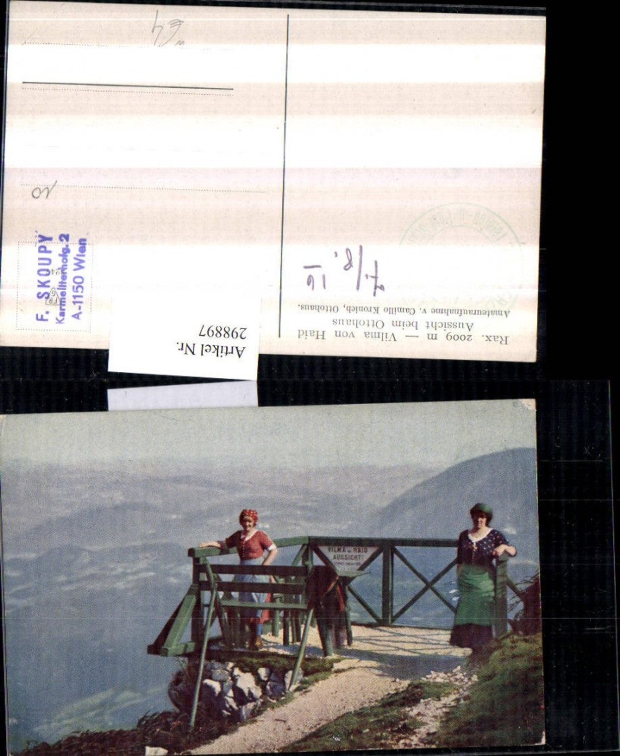 298897,Rax Vilma von Haid Aussicht beim Ottohaus Aussichtsplattform b. Reichenau