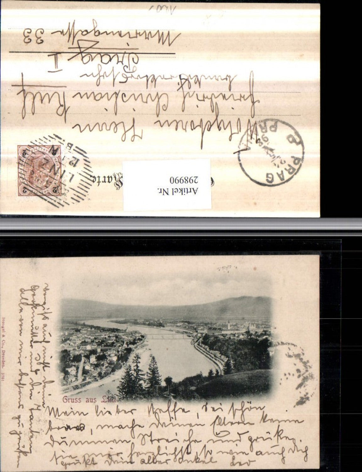 298990,Gruß aus Linz an d. Donau Totale pub Stengel & Co 3701