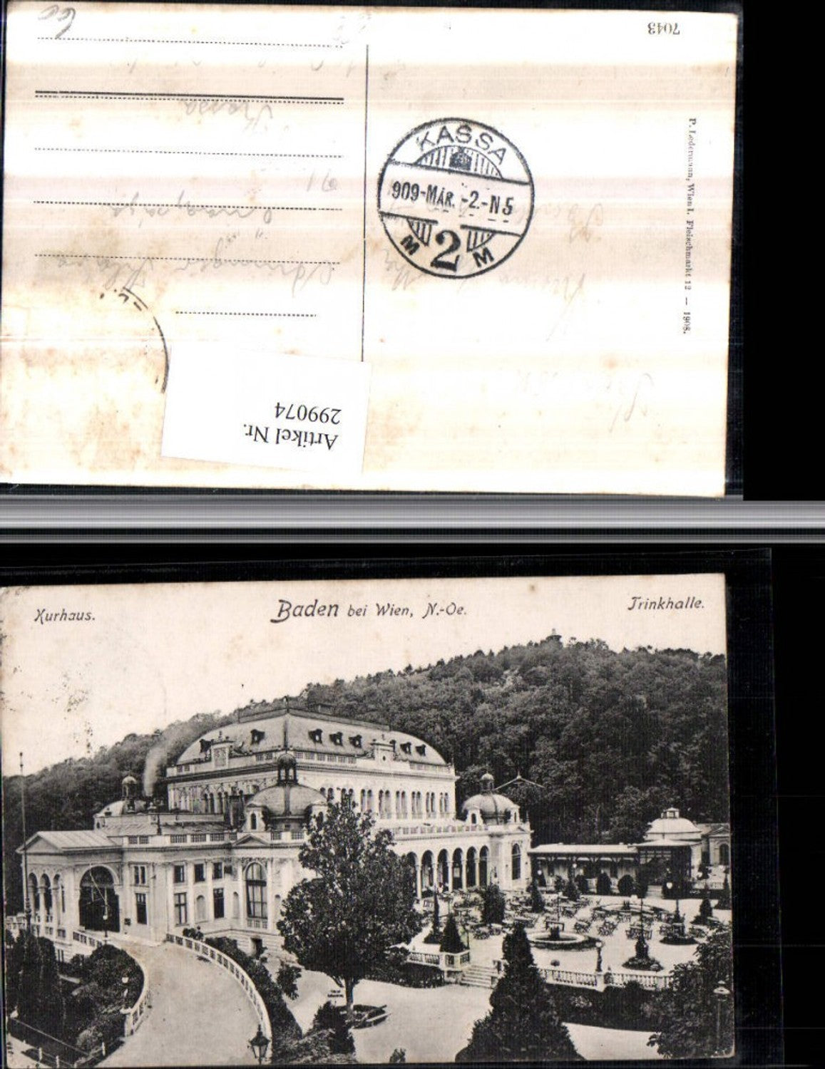 299074,Baden b. Wien Kurhaus m. Trinkhalle