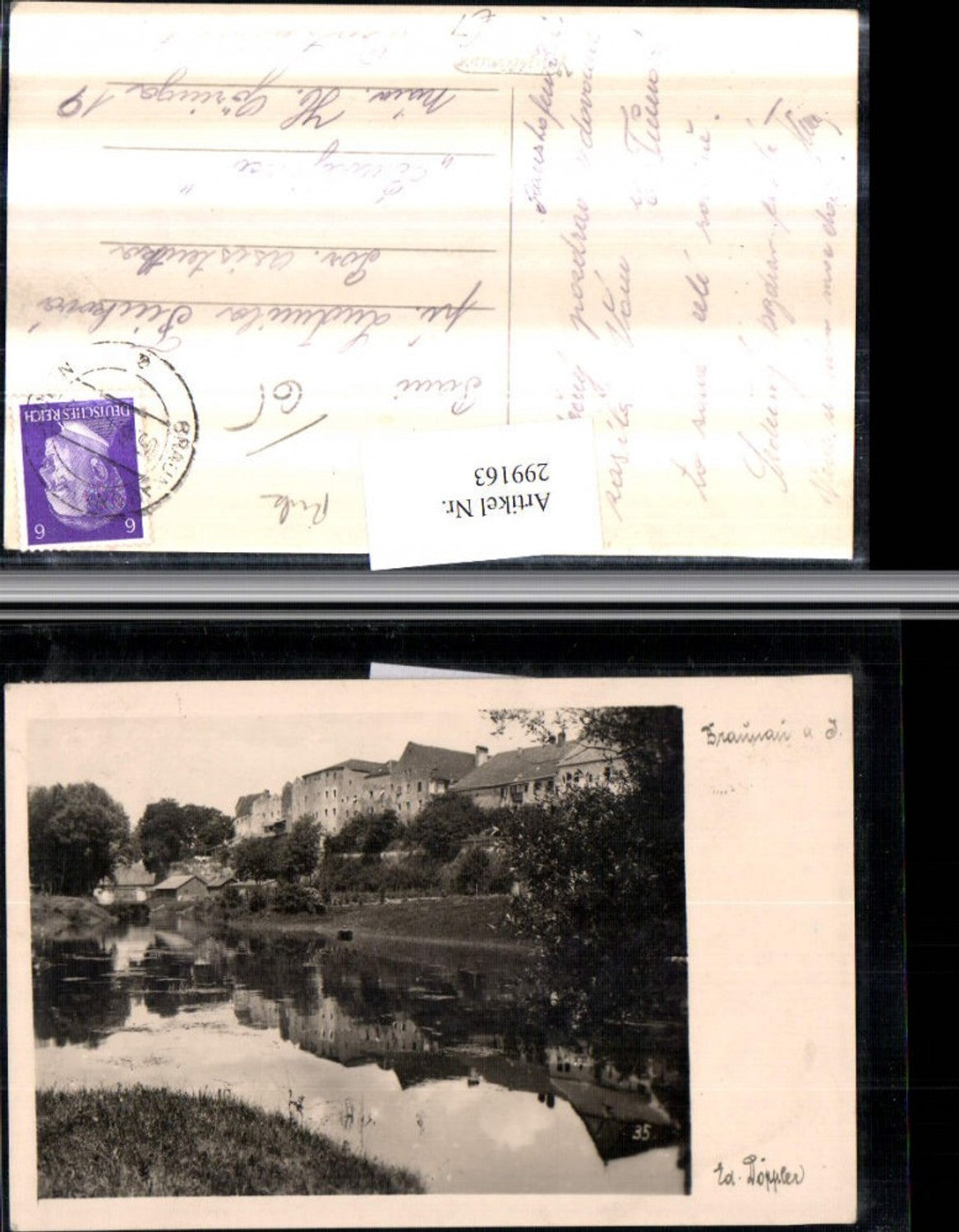 299163,Braunau am Inn Motiv Häuser Fluss