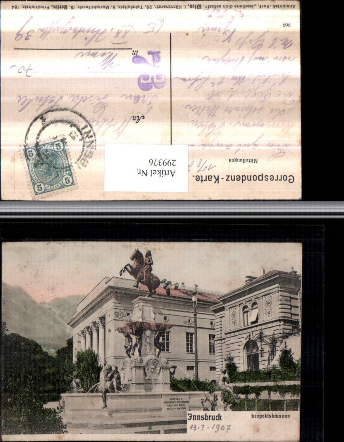 Alte Ansichtskarte – Old Postcard