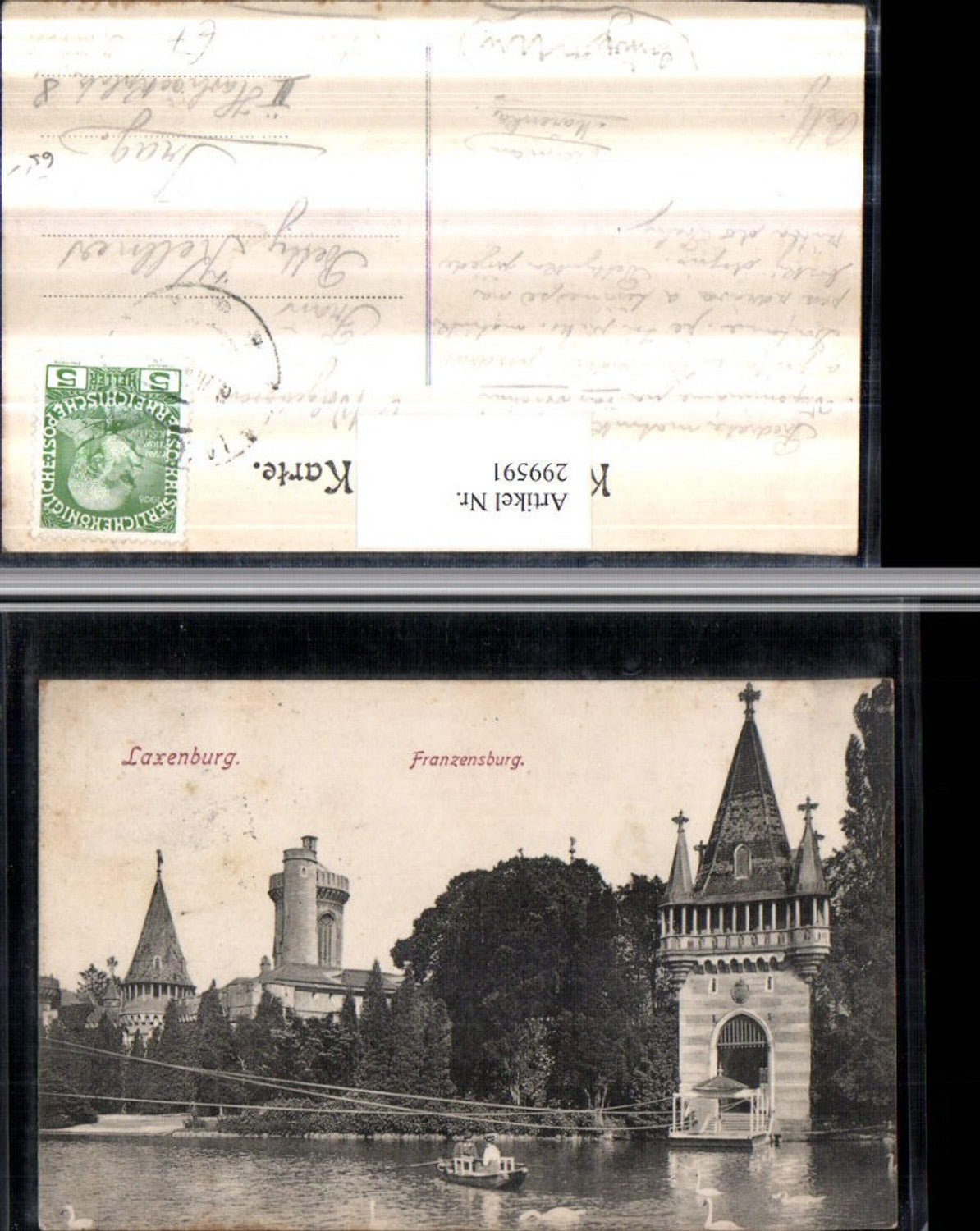 299591,Laxenburg Franzensburg Türme Ruderboot Boot