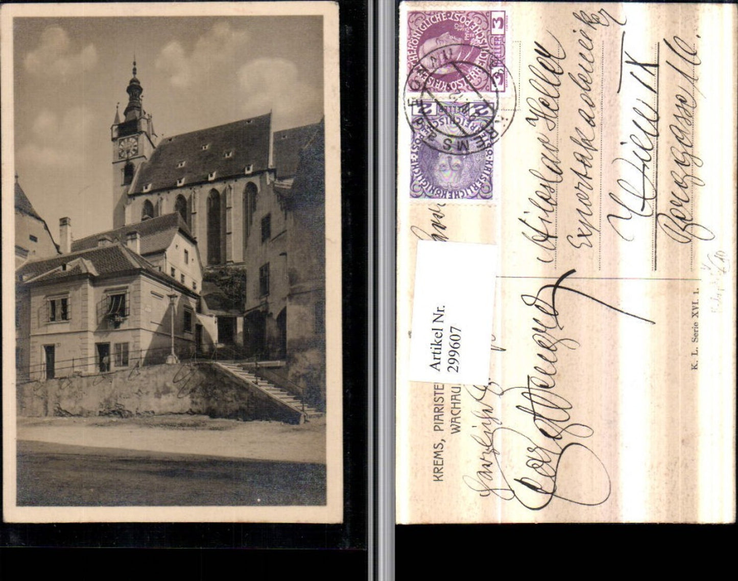 299607,Krems an d. Donau in d. Wachau Piaristenstiege Kirche pub Kilophot 16/1