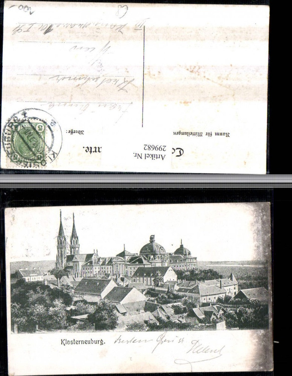 299682,Klosterneuburg Teilansicht Stift Kirche
