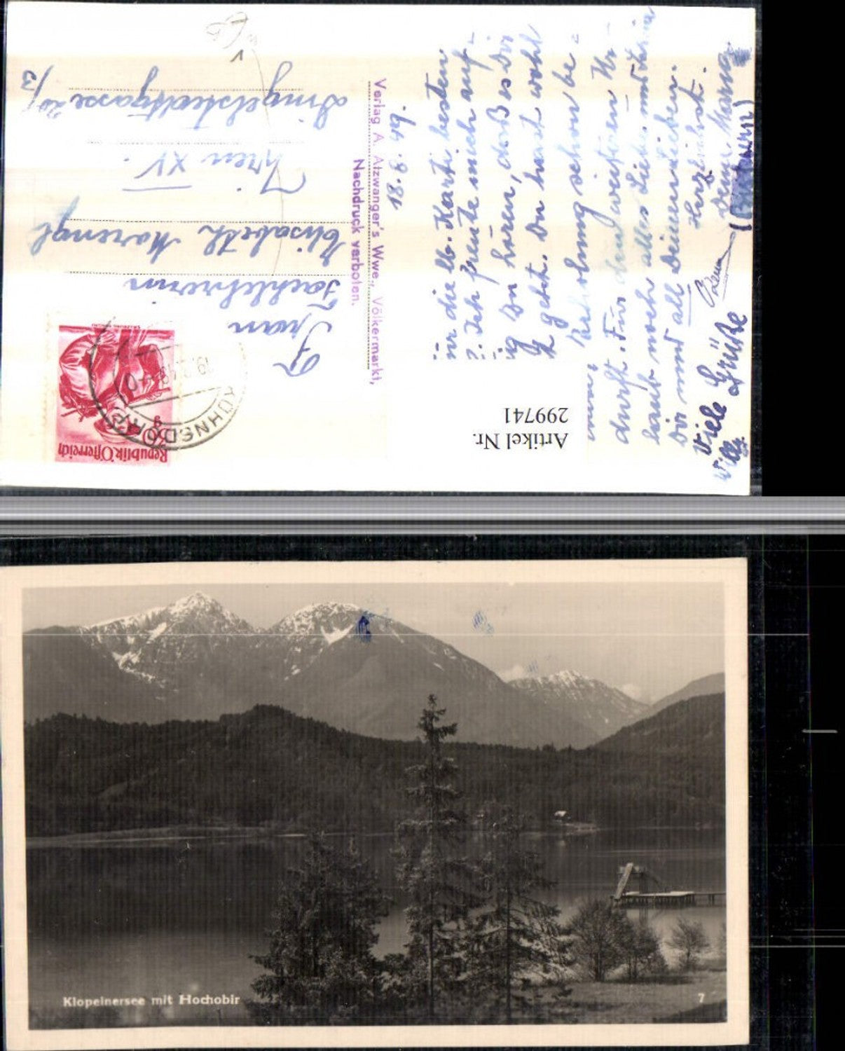299741,Klopeinersee See b. St. Kanzian m. Hochobir Bergkulisse pub A. Atzwanger