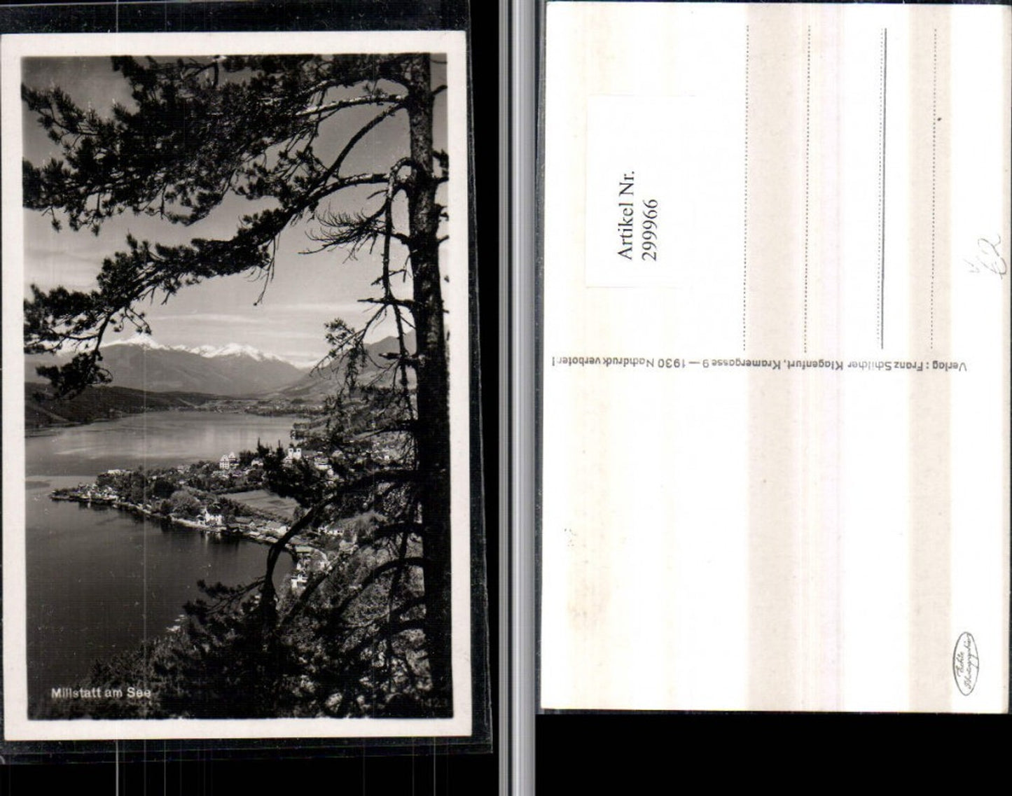 299966,Millstatt am See Totale Bergkulisse pub Franz Schilcher 1423