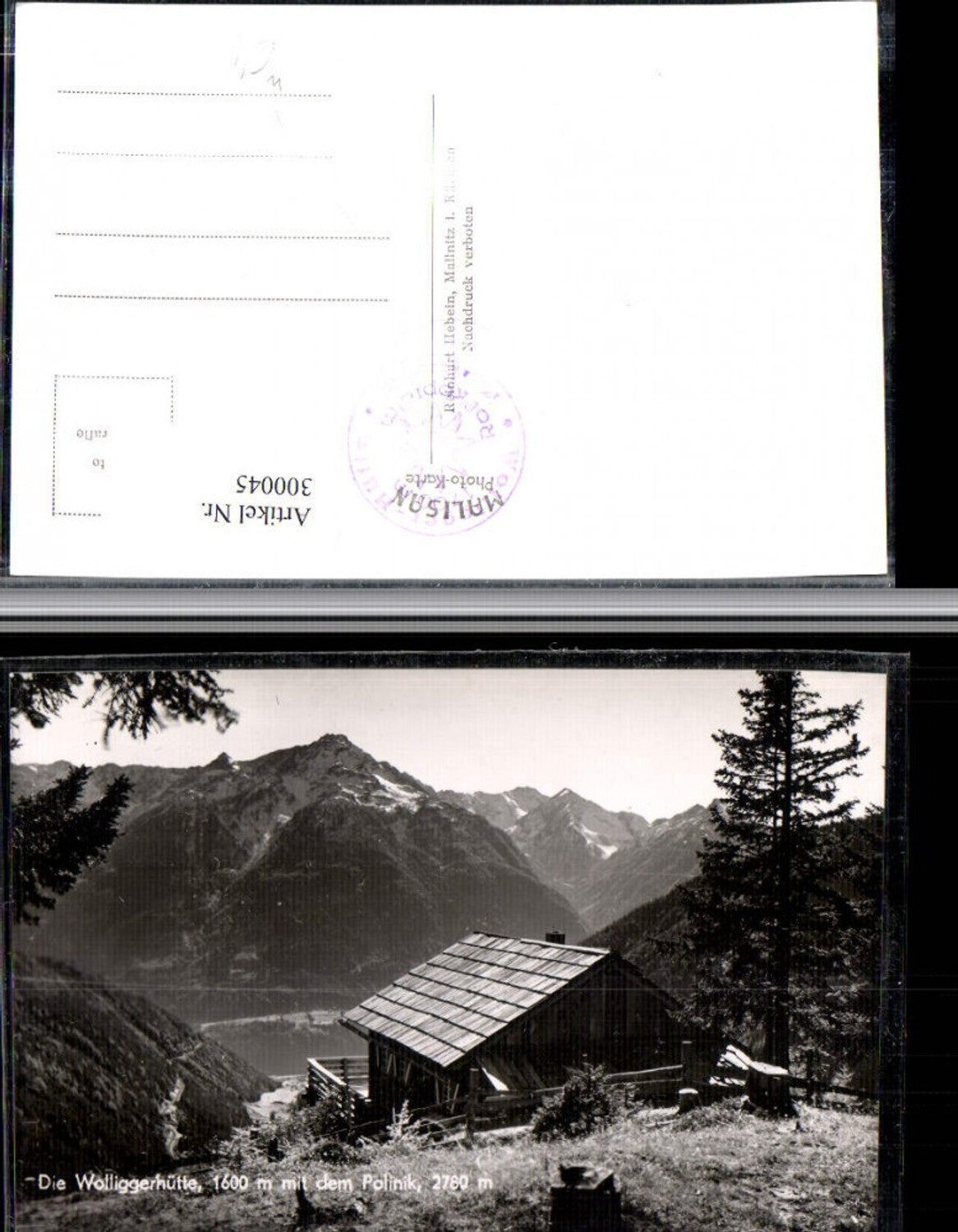 300045,Wolliggerhütte Berghütte m. Polinik Bergkulisse b. Mallnitz