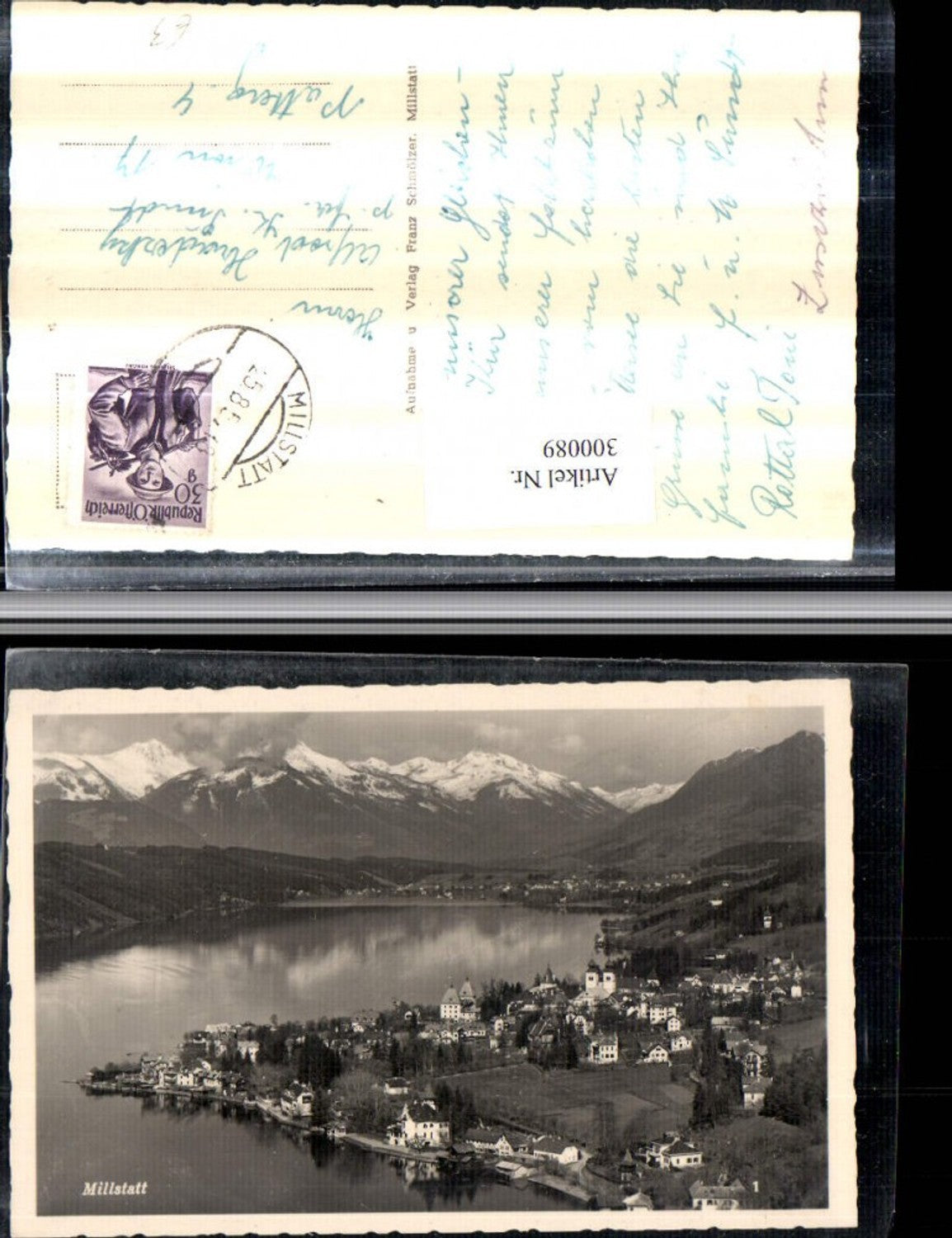 300089,Millstatt am See Totale Bergkulisse