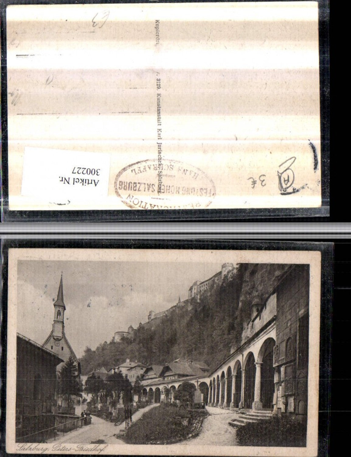 300227,Salzburg Friedhof St. Peter Kirche Festung