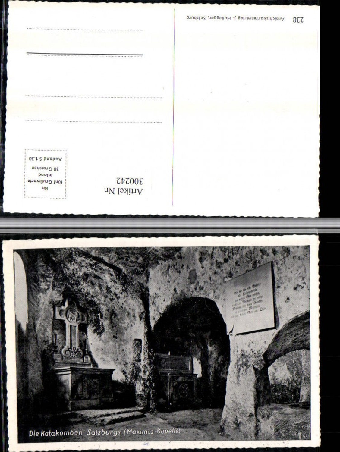 300242,Salzburg Maximus-Kapelle Katakomben