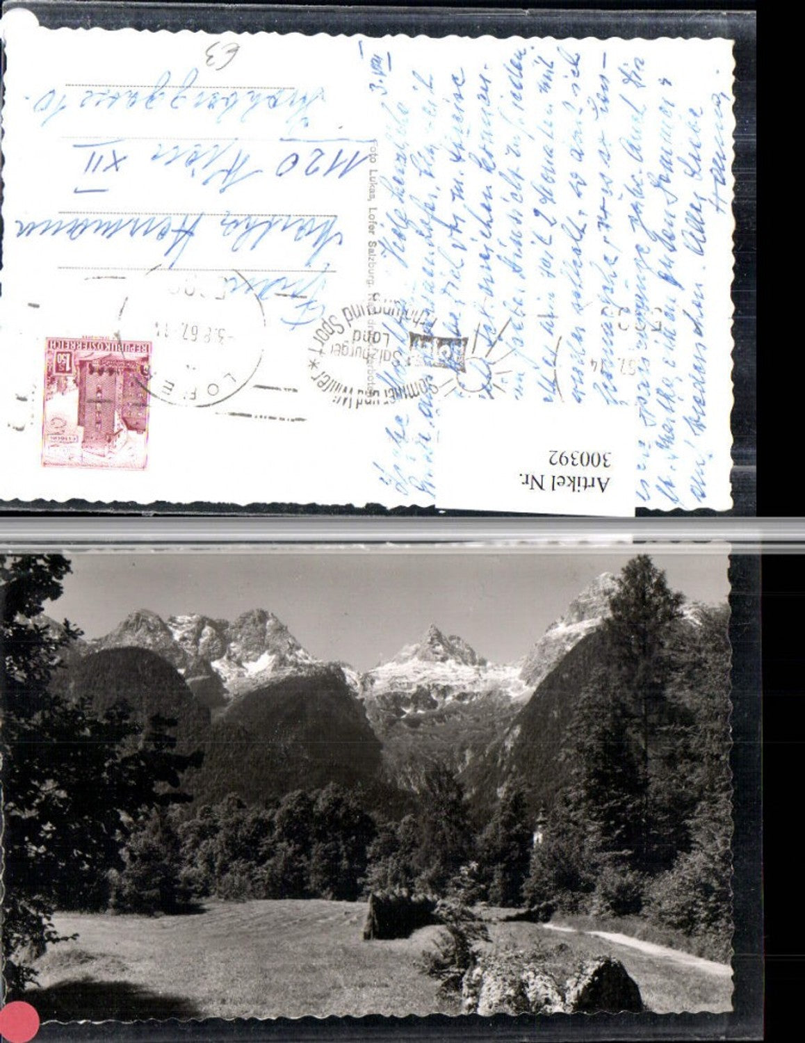 300392,Motiv aus Lofer m. Loferer Steinbergen Bergkulisse