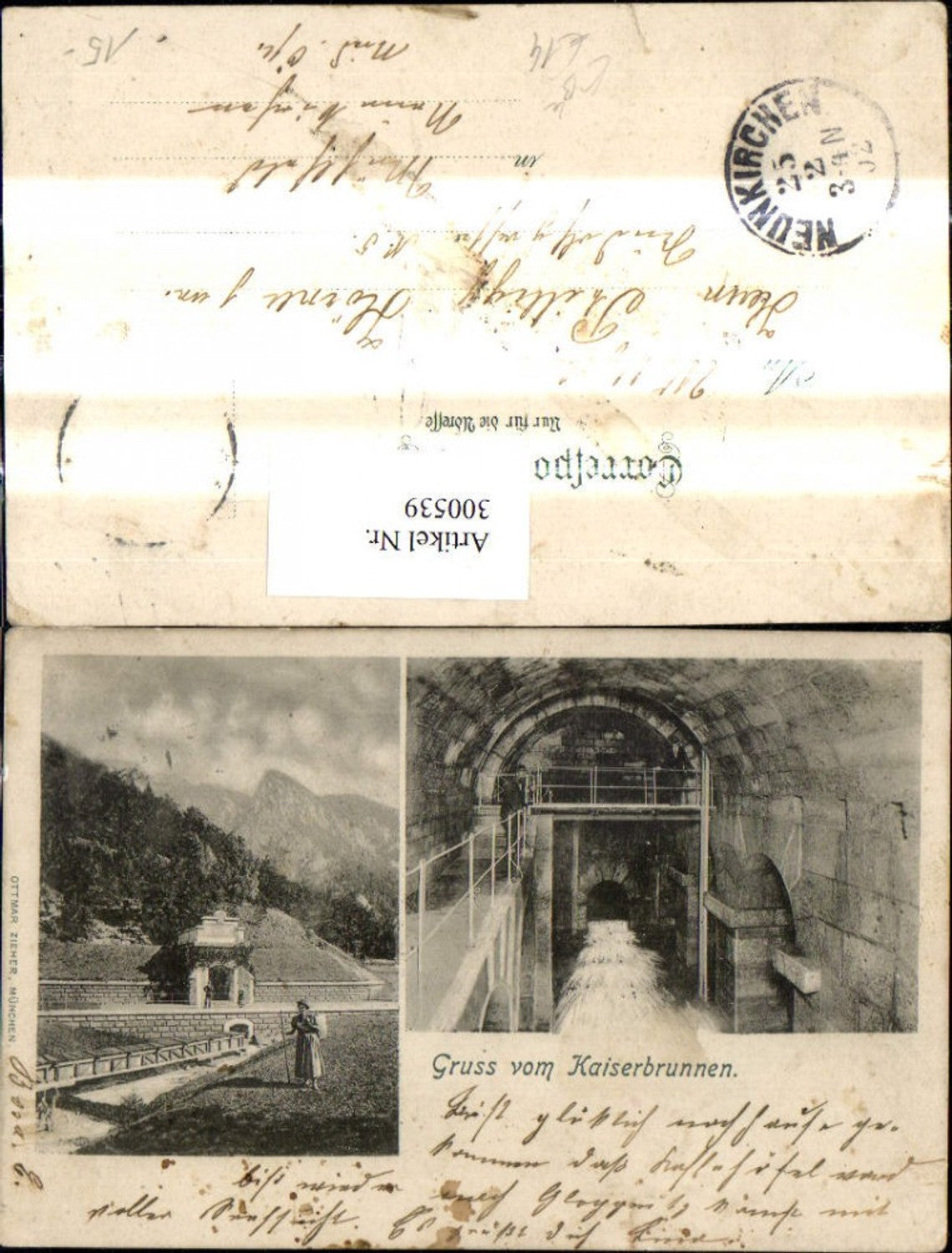300539,Mehrbild Ak Gruß v. Kaiserbrunnen Brunnen Wiener Hochquellwasserleitung Reichenau