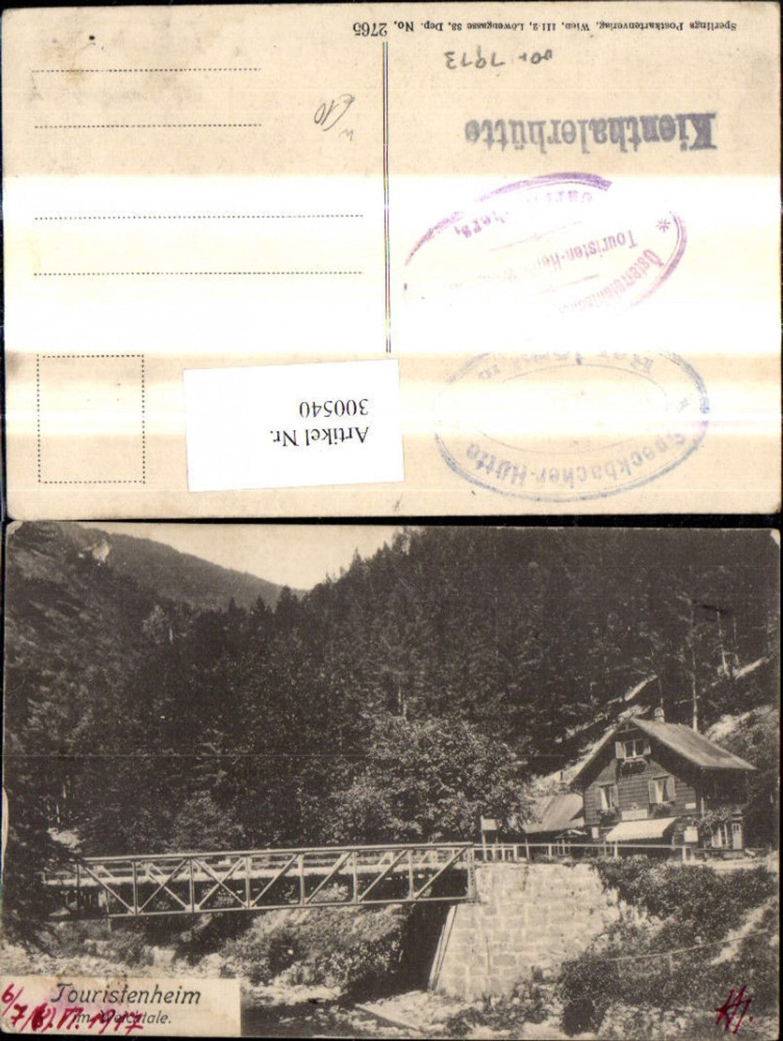 300540,Touristenheim i. Weichtale b. Hirschwang Brücke