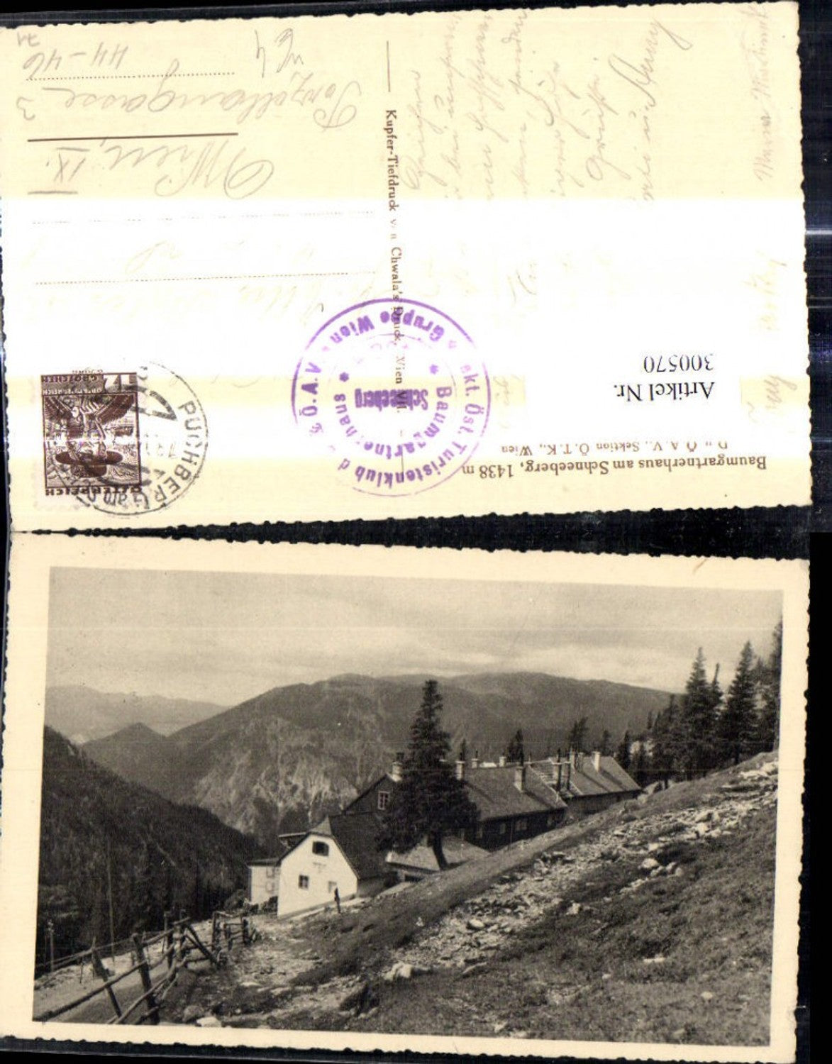 300570,Baumgartnerhaus a. Hochschneeberg Reichenau a. d. Rax Puchberg