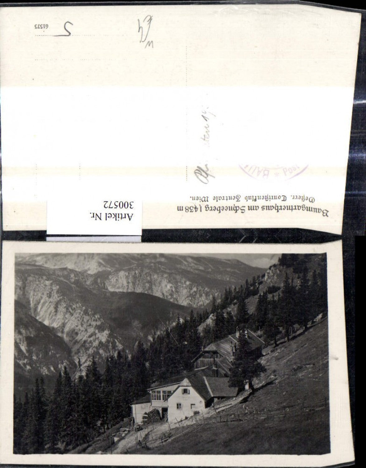 300572,Baumgartnerhaus a. Hochschneeberg Reichenau a. d. Rax Puchberg