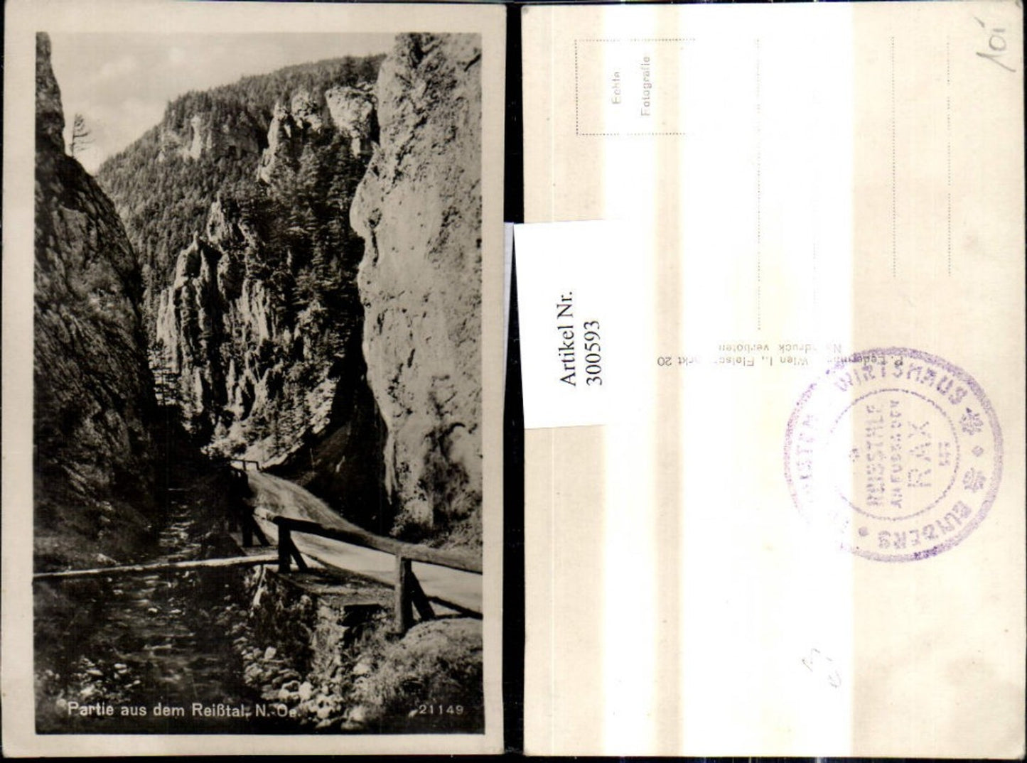 300593,Foto Ak Partie a. d. Reißtal Naßwald