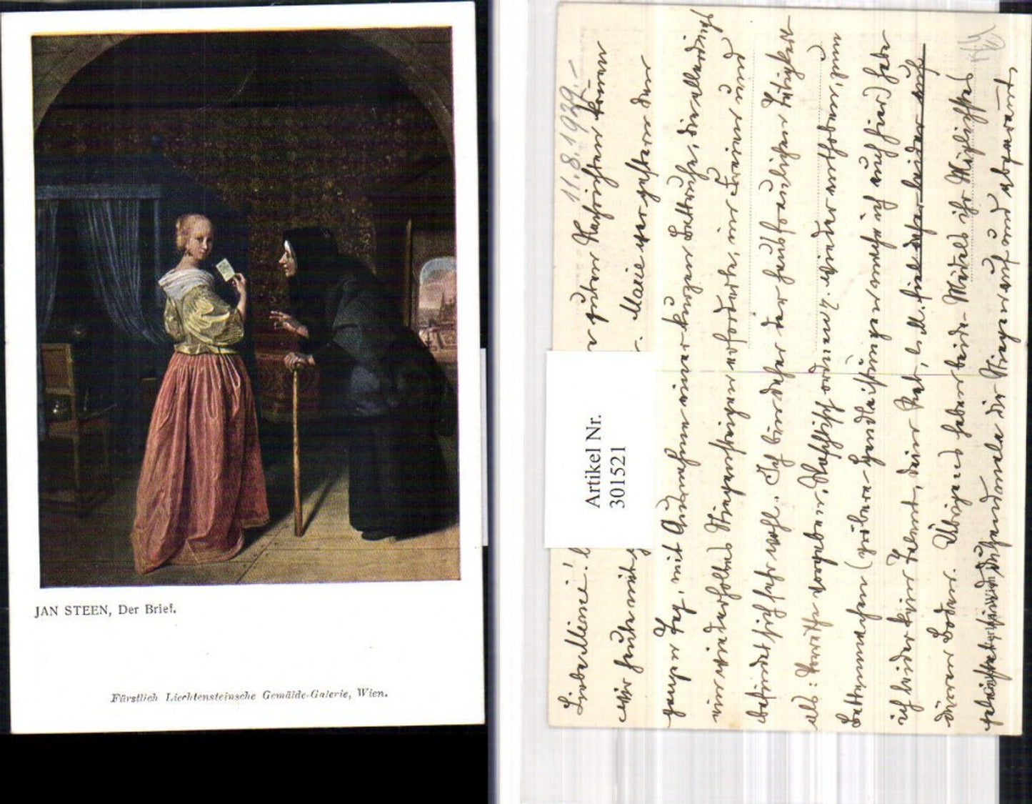 301521,Künstler Ak Jan Steen Der Brief Frauen Lesen