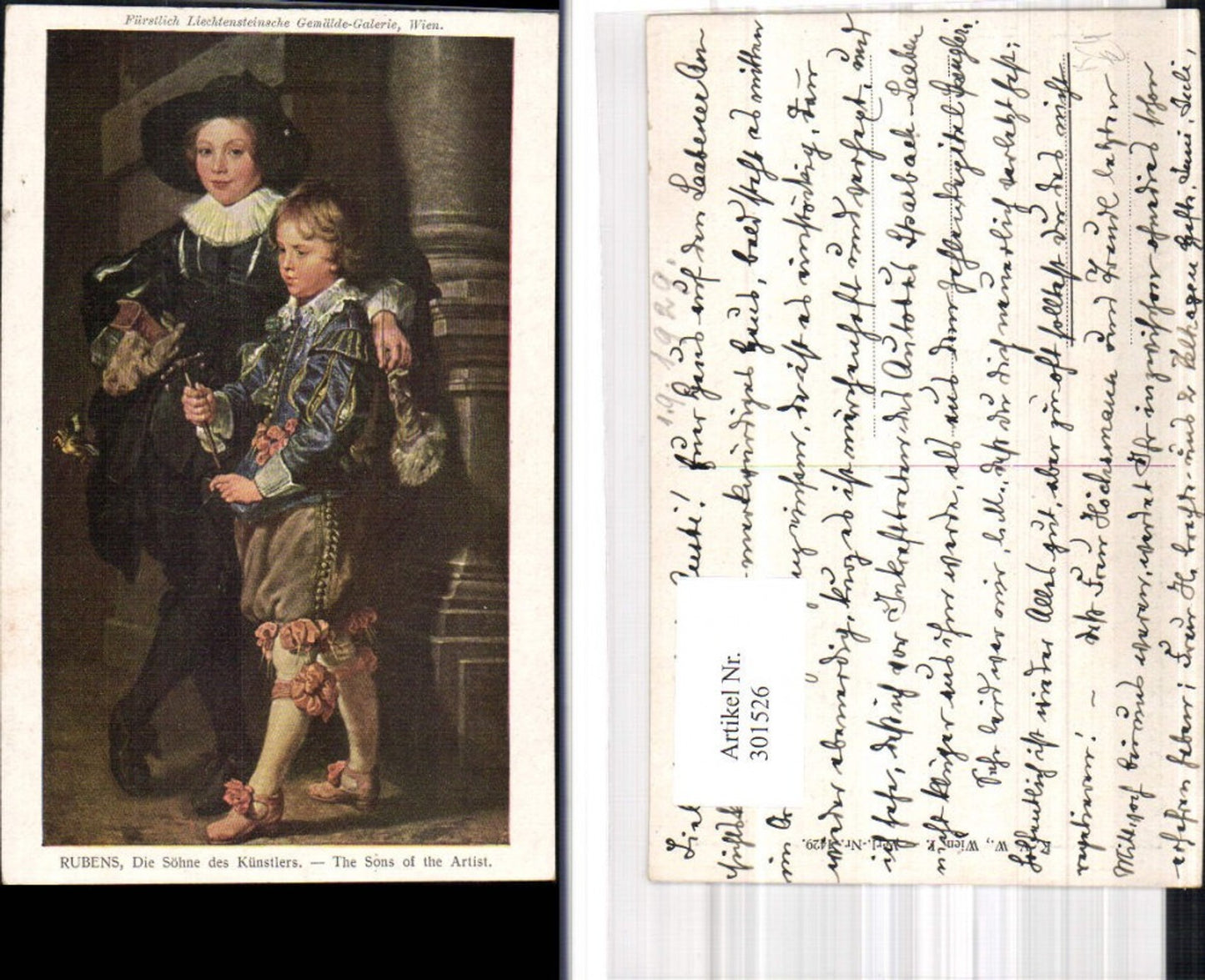 301526,Künstler Ak Peter Paul Rubens Die Söhne des Künstlers
