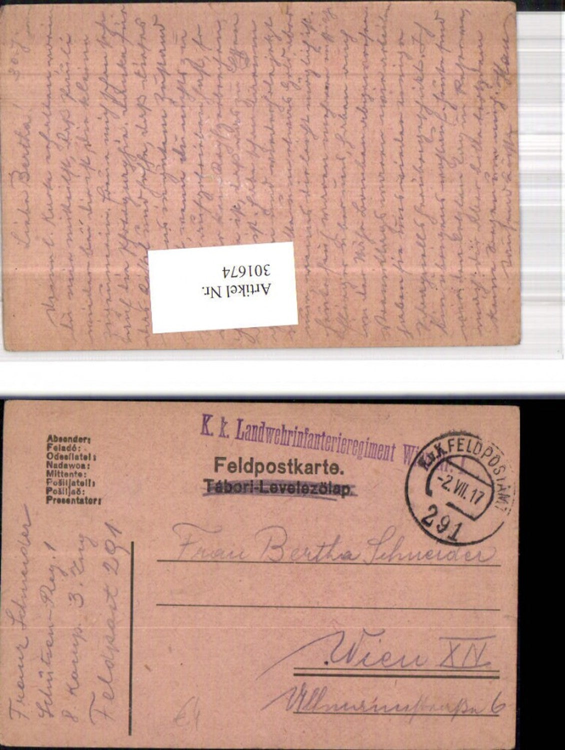 Alte Ansichtskarte – Old Postcard