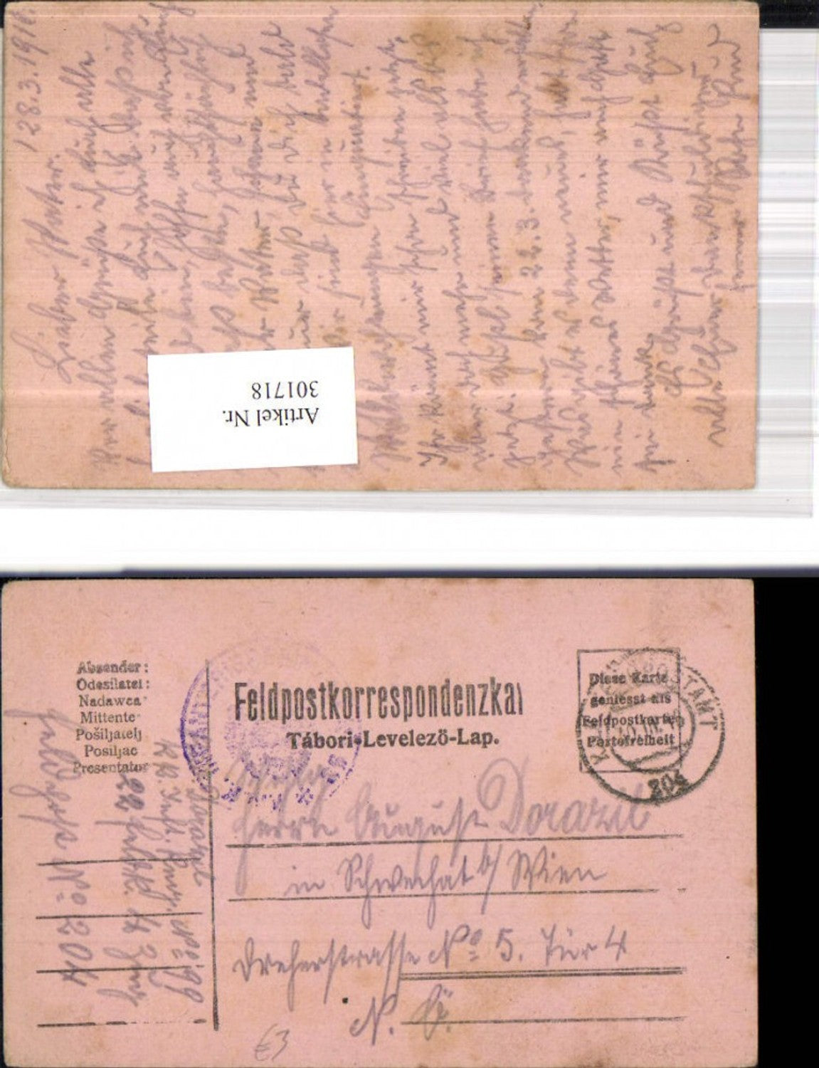 Alte Ansichtskarte – Old Postcard