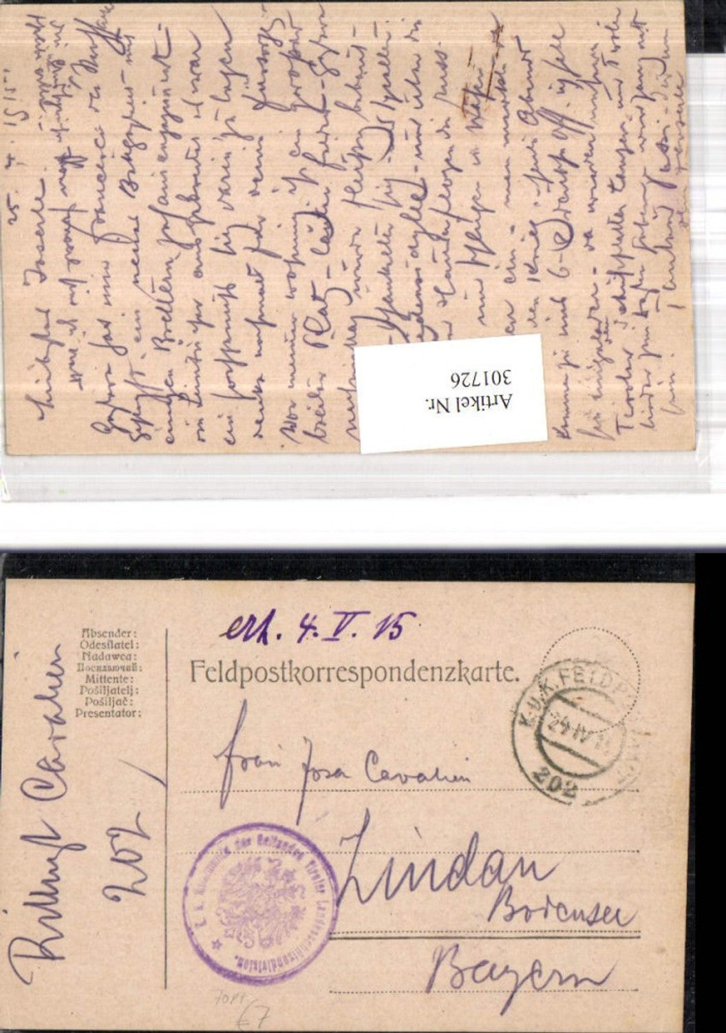 Alte Ansichtskarte – Old Postcard