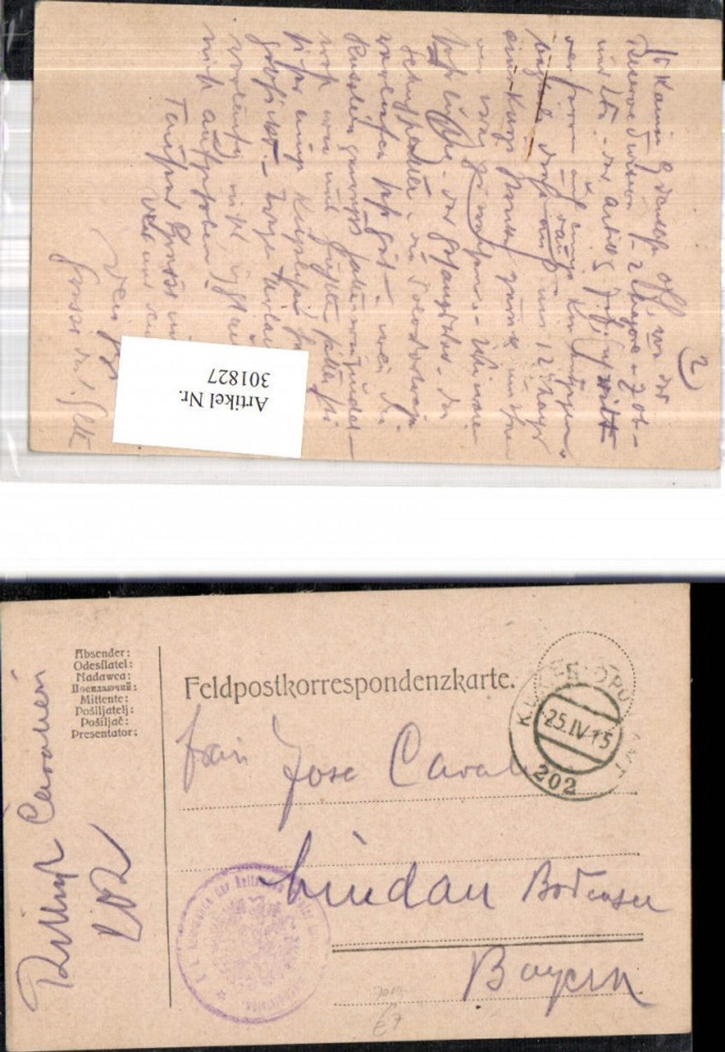 Alte Ansichtskarte – Old Postcard