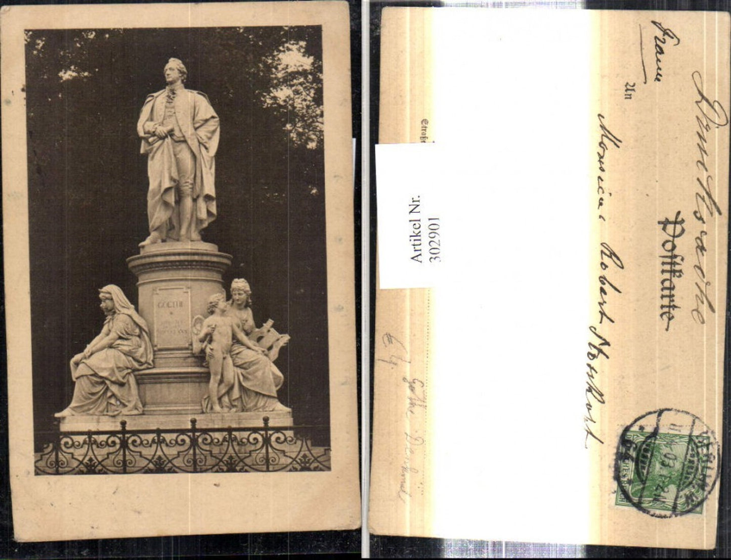 302901,Kunst Goethe Denkmal