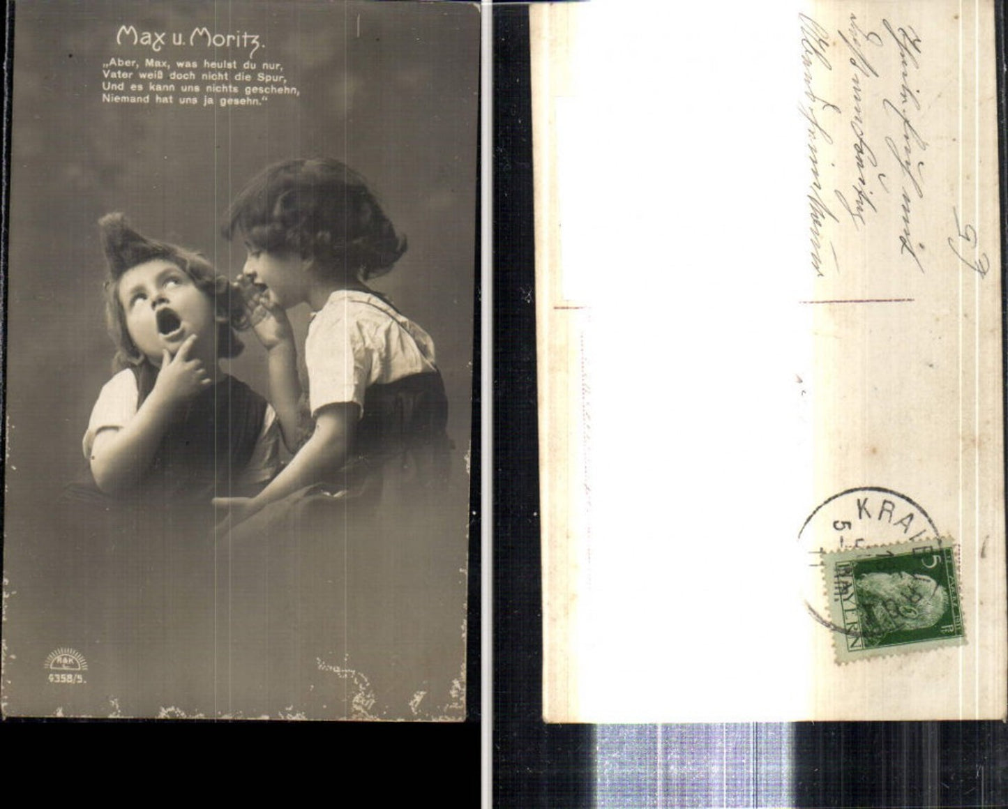 302936, Children's Max and Moritz Fairy Tale Saying Text