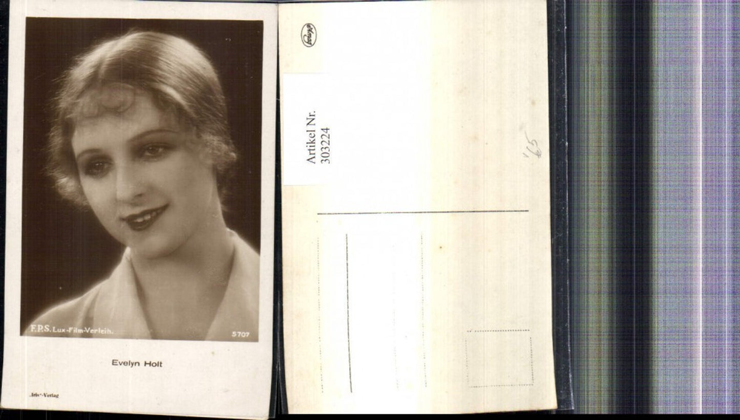 303224,Foto Ak Evelyn Holt Schauspielerin pub Iris 5707