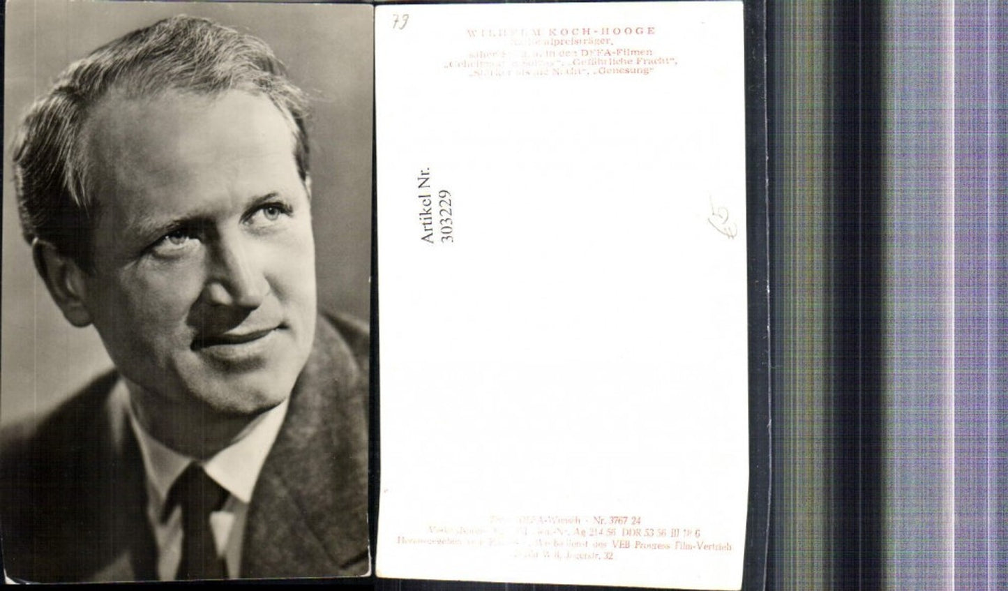 303229,Foto Ak Wilhelm Koch-Hooge Schauspieler