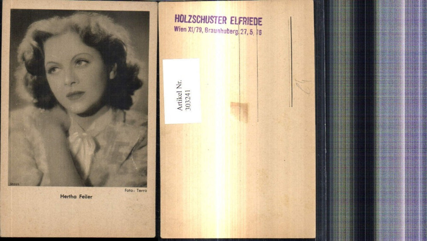 303241,Hertha Feiler Schauspielerin pub Ross