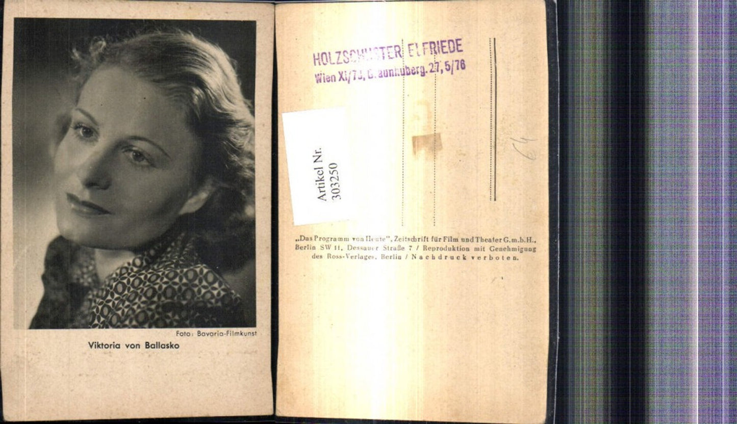 303250,Viktoria von Ballasko Schauspielerin pub Ross