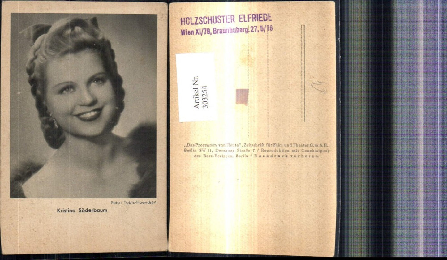 303254,Kristina Söderbaum Schauspielerin pub Ross