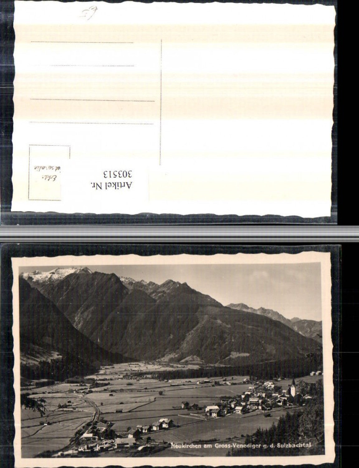 303513,Neukirchen am Großvenediger Totale geg. Sulzbachtal Bergkulisse