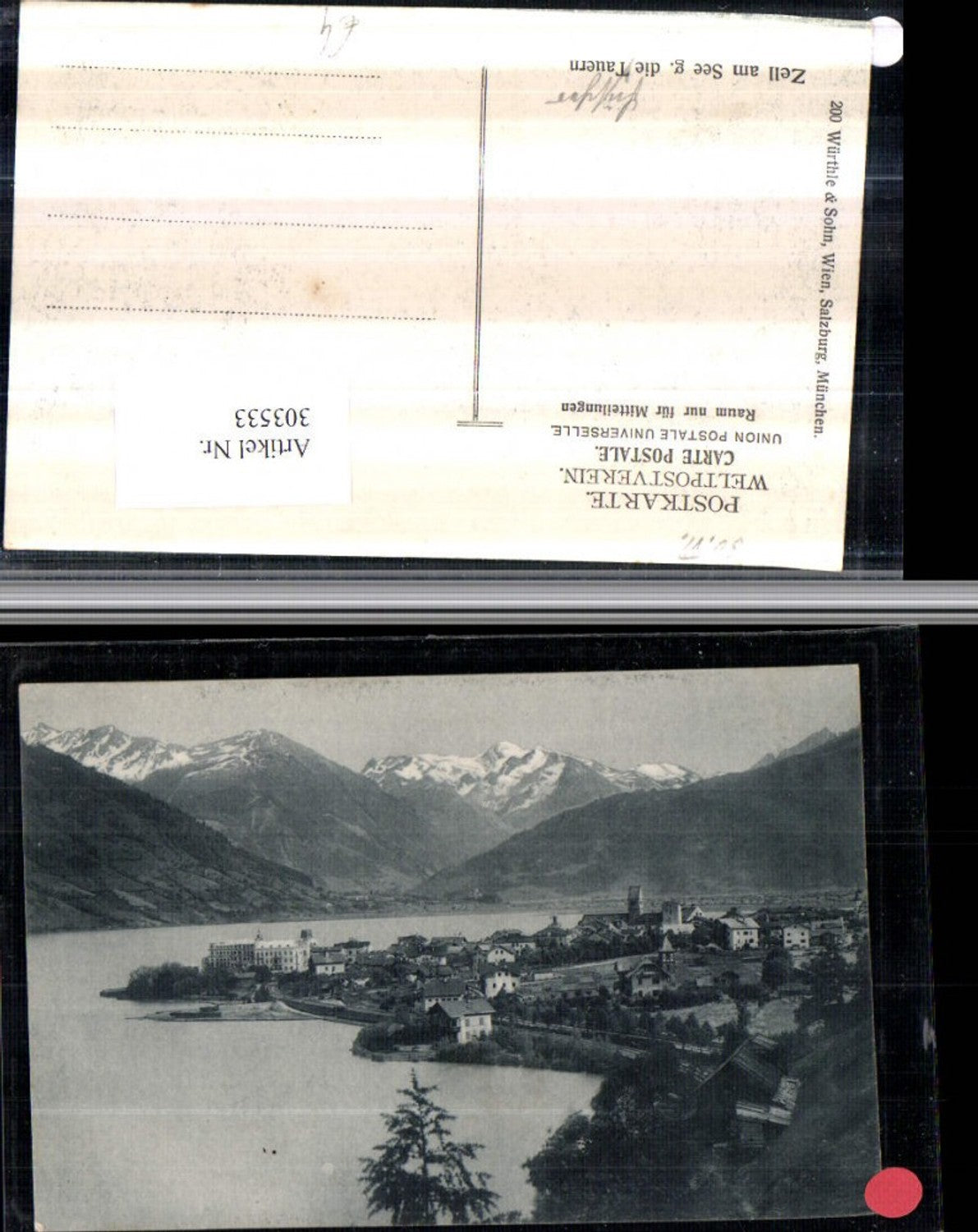 303533,Zell am See Totale geg. Tauern Bergkulisse