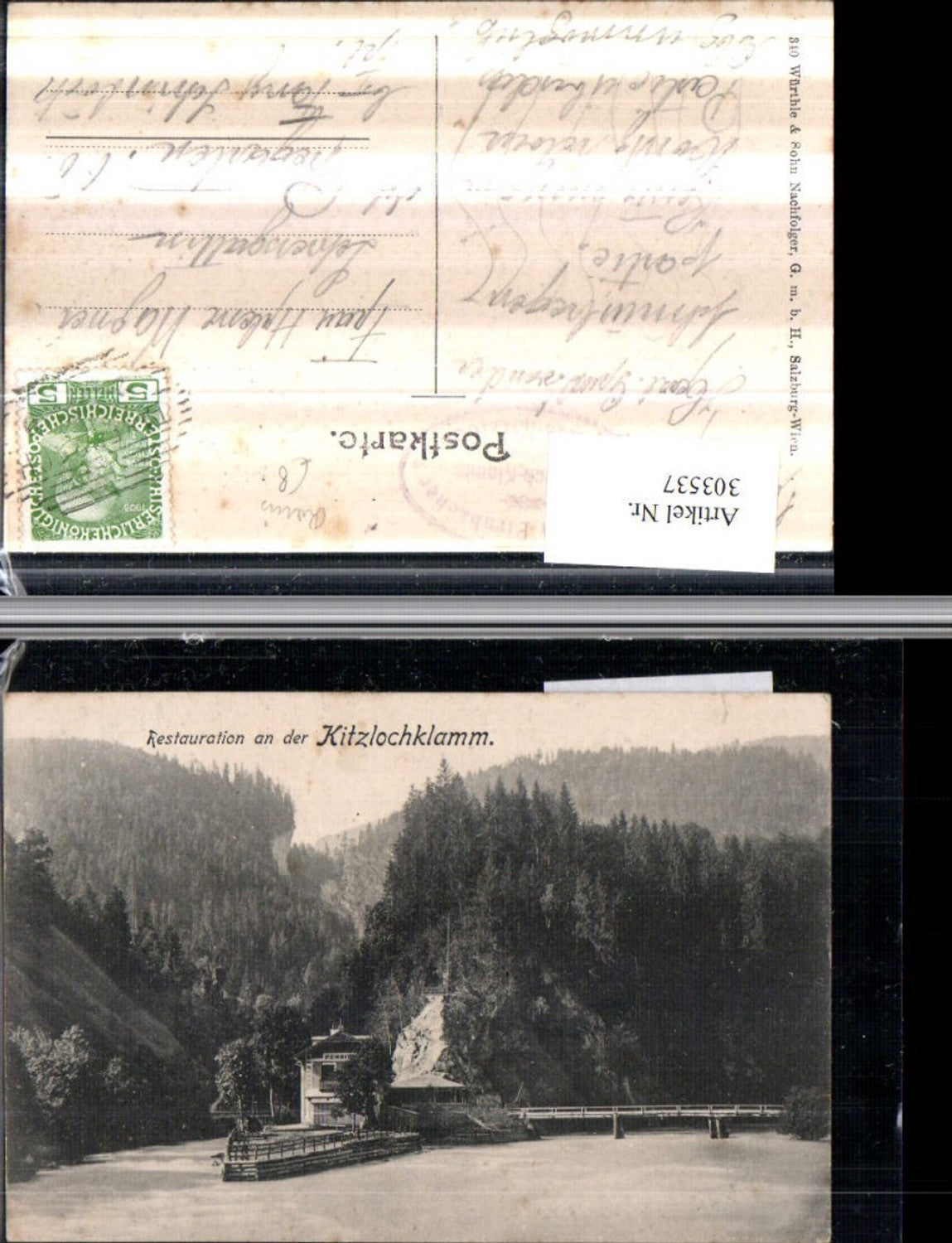 303537,Restauration an d. Kitzlochklamm Brücke b. Rauris