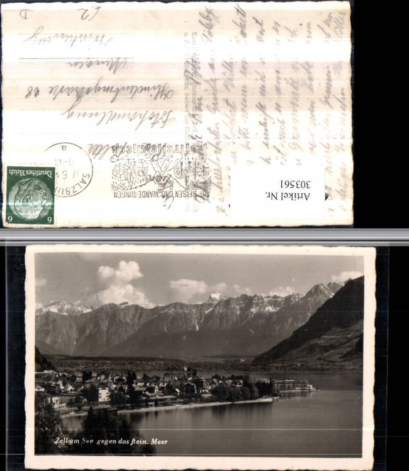 303561,Zell am See Totale geg. Steinernes Meer Bergkulisse