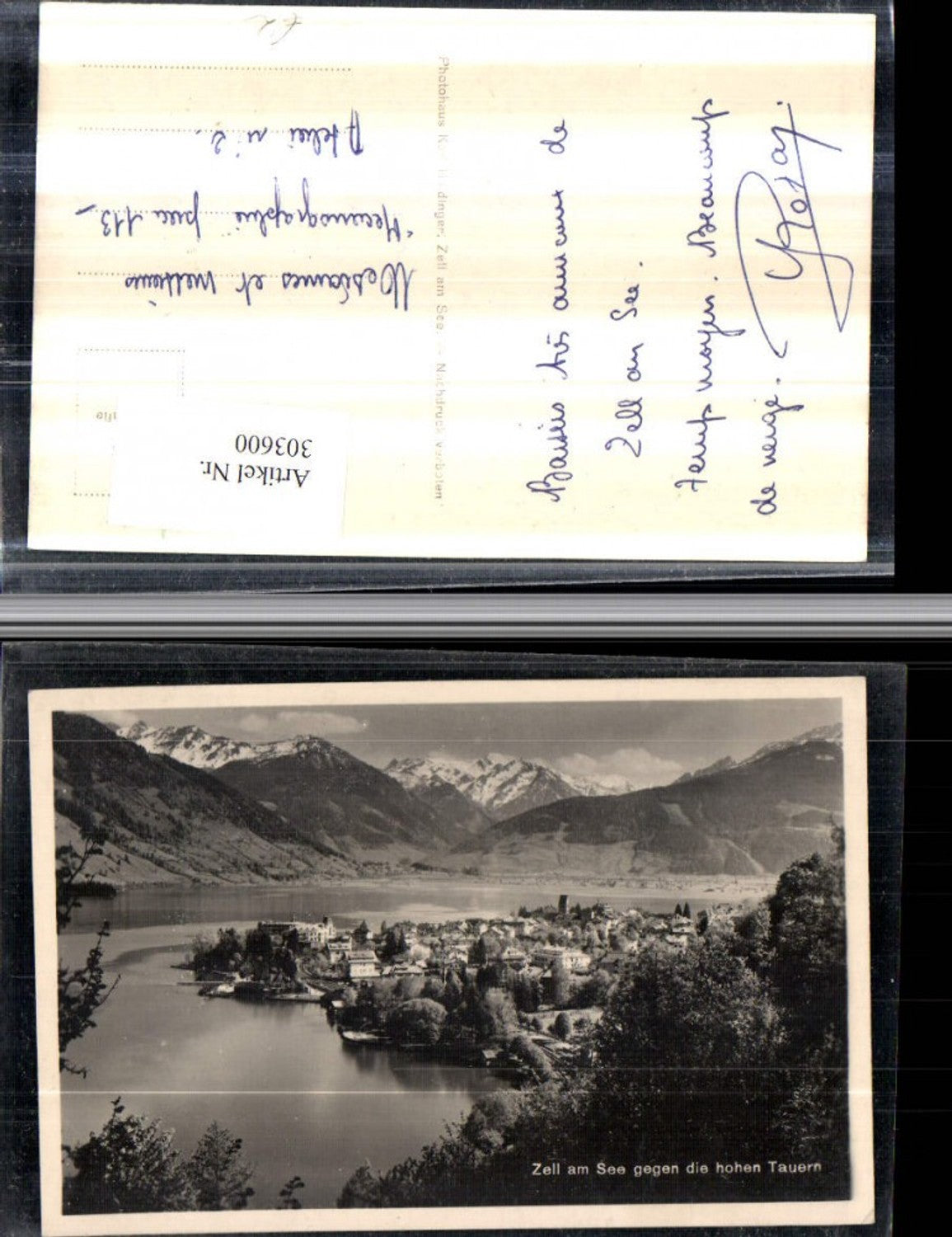 303600,Zell am See Totale geg. Hohen Tauern Bergkulisse