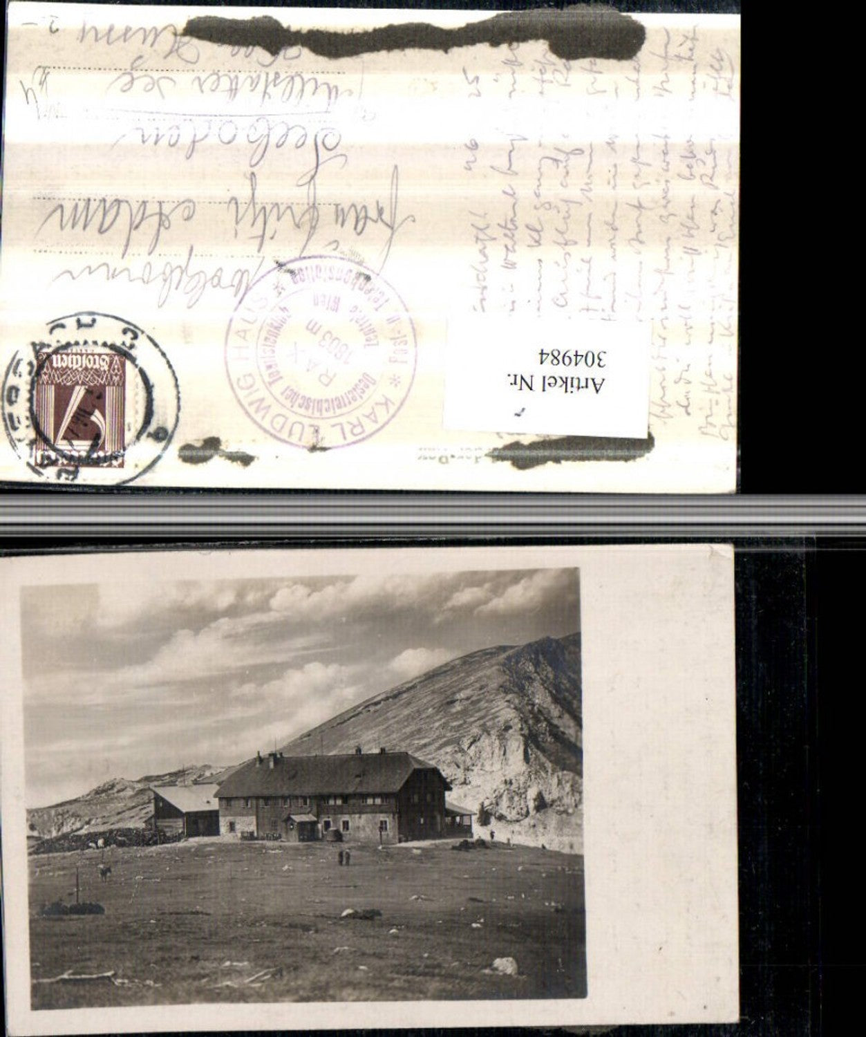 304984,Rax Karl Ludwig-Haus Berghütte b. Prein