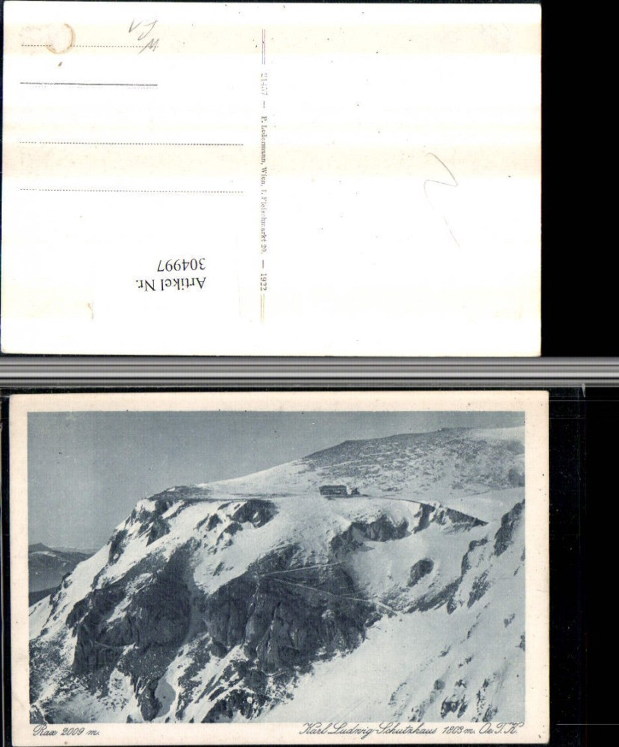 304997,Rax Karl Ludwig-Schutzhaus Berghütte b. Prein Winterbild