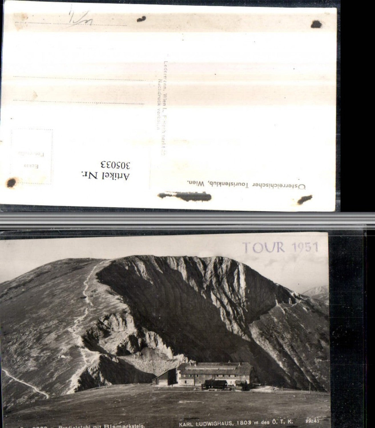 305033,Rax Karl Ludwig-Haus Berghütte b. Prein m. Predigtstuhl Bismarcksteig